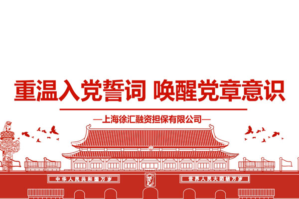 徐匯擔(dān)保-重溫入黨誓詞 喚醒黨章意識